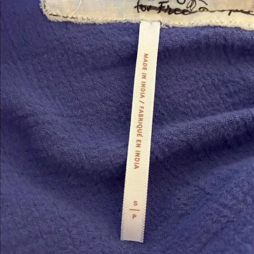 JEN'S PIRATE BOOTY x FREE PEOPLE Small Ultra Techno Top Retro Boho Crop Cotton‎